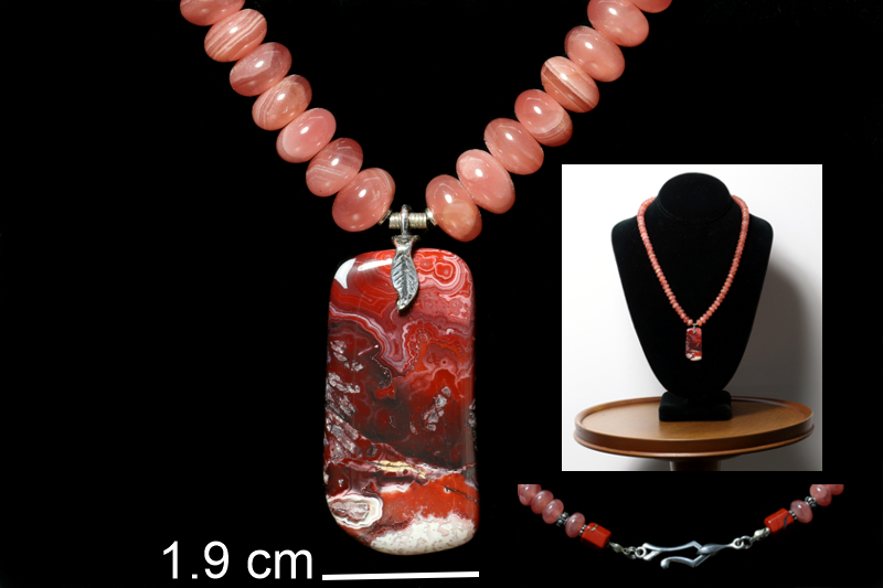 NS Agate/ss necklaces